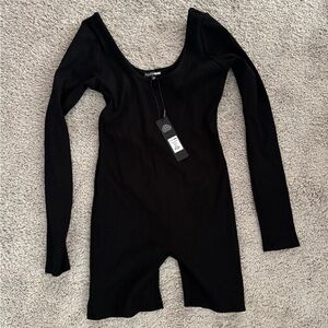 Black shorts romper